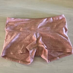 Nobull Brooke Wells Graphic Pink Shorts Small